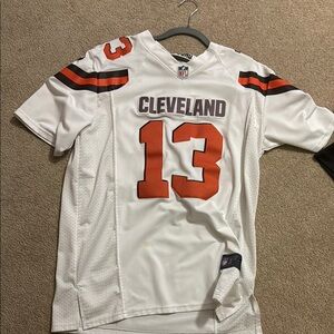 NFL White and Orange Cleveland Browns Jersey